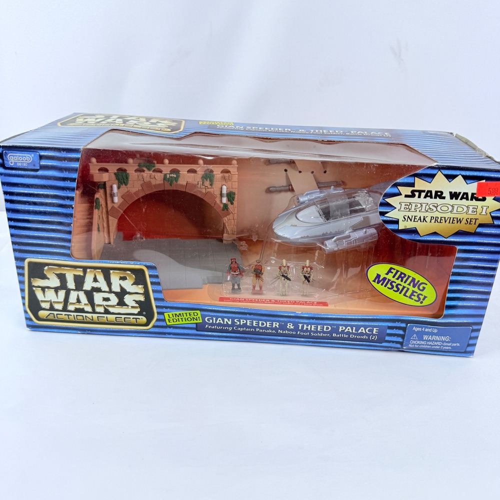 Star Wars Action Fleet Gian Speeder & Theed Palace Galoob Episode I Preview Set
